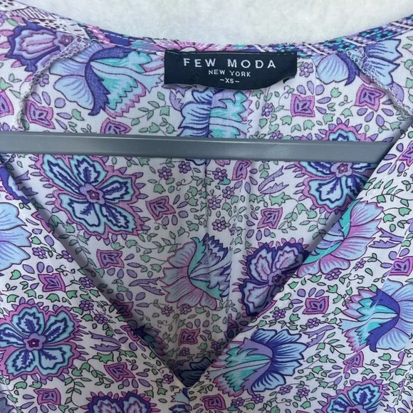 Bohemian Chic Style Floral Maxi Dress Size XS NWOT - Picture 8 of 15